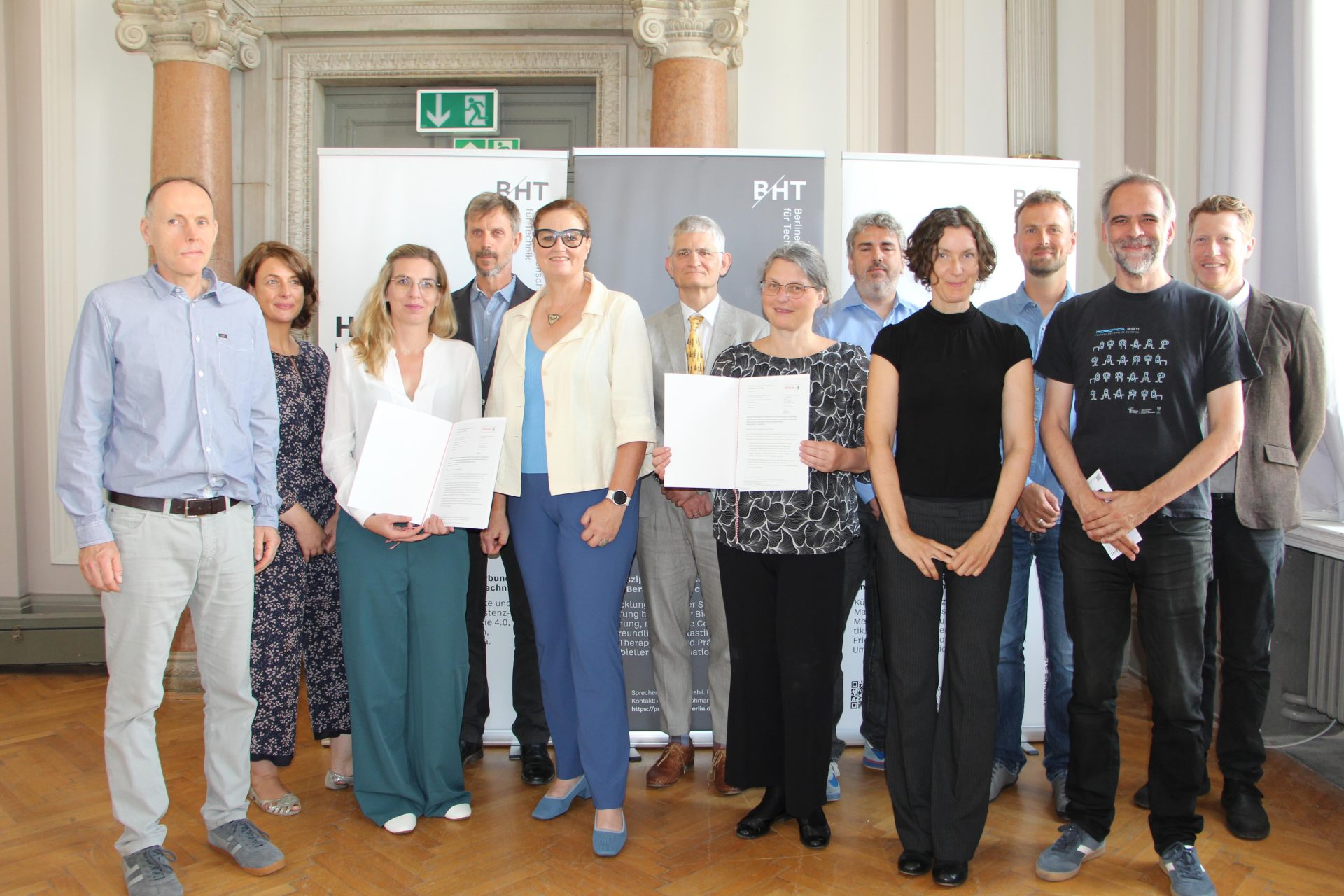 Team picture at gaining of the right to award doctorates